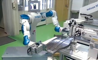 ロボットによる3D縫製システム