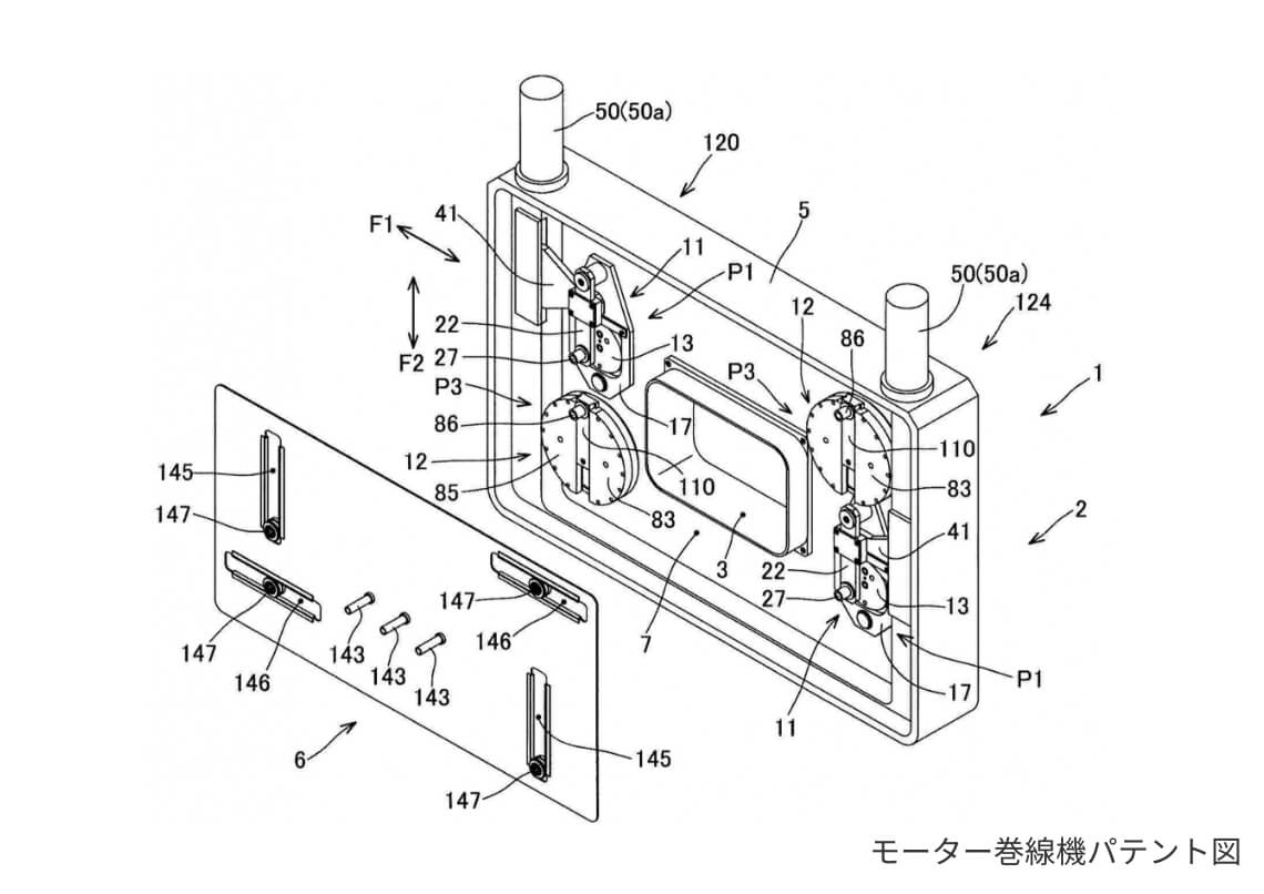 独自のモーター巻線技術を搭載した自動巻線機