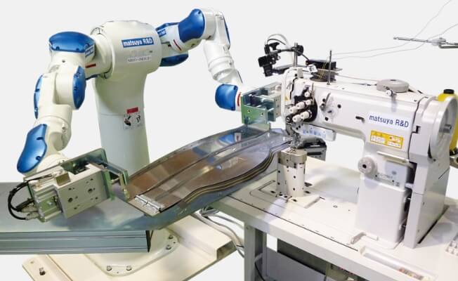 双腕ロボット3D縫製システム